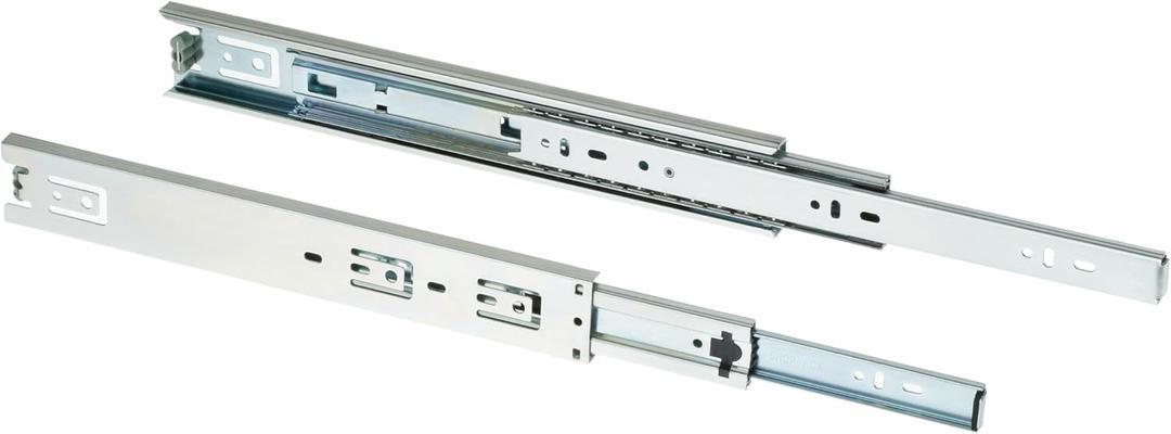 Shop Fox D3067 22-Inch Full-Ext Drawer Slide 100-Pound Capacity Side Mount, Pair