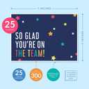 Sweetzer & Orange Employee Appreciation Cards with Envelopes. (25 Pack) 5x7 Small Thank You Sheets, Appreciation Card, Gratitude Slips, Nurses Week Notes, Administrative Professional Day Tags
