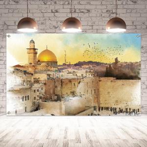 Jerusalem Western Wall Backdrop for Jewish New Year Rosh Hashanah Shana Tova Sukkot Sukkah Yom Kippur Purim Passover Hanukkah Decorations and Supplies Jerusalem Western Wall Backdrop for Jewish New Year Rosh Hashanah Shana Tova Sukkot Sukkah Yom Kippur Purim Passover Hanukkah Decorations and Supplies