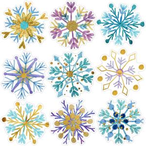 3 x Fancy Land 45 Pcs Snowflake Cutouts Bulletin Board Snowflakes Paper Snowflakes Holiday Christmas Winter Classroom Decoration Snowflake Decorations
