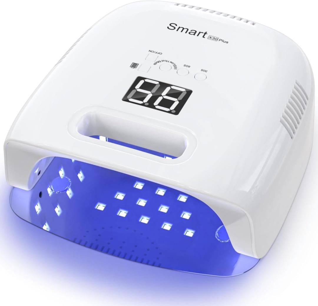 NAILGIRLS Cordless Rechargeable UV Nail Lamp, 60W Professional UV Light for Gel Nails with Metal Base, Portable Wireless LED Nail Dryer Fast Charger Curing Lamp 3 Timers for Salon or Home