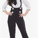 fun shack 20s Mobster Costume for Women, 1920s Gangster Outfit, Halloween Gangster Costume for Women, Vintage Style XXL