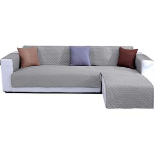 Double Side L Shape Couch Cover Sectional Sofa Covers Set Chaise Couch Cover Slip Covers for Sofas Couches Sectional Furniture Protector Cover (Medium,Light Grey)