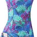 Womens Sleeveless Golf Tennis Dresses with Inner ShortsPockets for Workout Exercise (Small, Leopard)