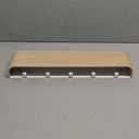 Wall-Mounted Coat Rack 'Toke' - Modern Design Coat Rack with Hidden Wall Hooks - Solid Wood Veneer Panel Coat Hanger - Oak