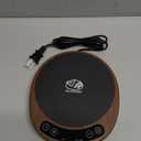 SourKeeper, Larger 2-in-1 Sourdough Starter Warmer Pro - 2026 Upgrade Larger Heating Plate, Dough Temp Probe, 1F Control (70110F), 24H Timer, Real-Time Monitoring Walnut,6.5inch