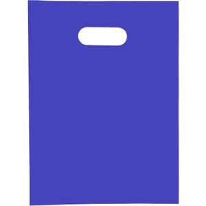 Merchandise Bags 100 Count Indigo Color 9" x 12" Bags 1.5 Mil Thick Glossy With Handles