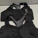 MIRITY Women Racerback Sports Bras - High Impact Workout Gym Activewear Bra (XX-Large, New Black*2)