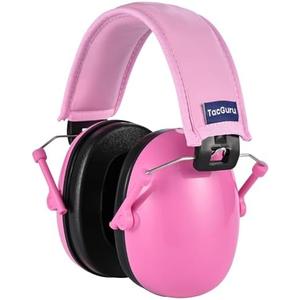 Pack of 2, TacGuru 130 Solid Color Edition, Kids Ear Protection Earmuffs, Hearing Protection for Kids, One Size for 3-16 Yr Old