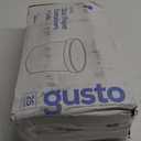 GUSTO [32 oz. - 25 Count White Paper Food Containers with Vented Lids - To Go Hot Soup Bowls, Disposable Ice Cream Cups, Ideal for Hot and Cold Foods - (Formerly Comfy Package)