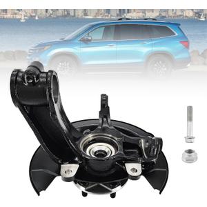 686-372 Front Passenger Side Steering Knuckle 51211-TZ5-A00 Front Right Wheel Hub Steering Knuckle Assembly Compatible with Honda Pilot 3.5L V6 2016-2022