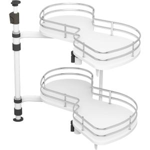 VADANIA Right Swing Pull Out Organizer for 32" Blind Corner Kitchen Cabinet, 2 Tiers Swing Tray, Soft Close, Right Handed Open