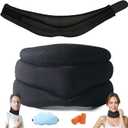 Neck Brace for Snoring,Neck Support, Adjustable Soft Cervical Collar for Relief of Sleep Apnea &Cervical Spine Pressure, 2026 Upgraded Ergonomic Sleep Support for Comfortable Sleep,Women & Men (Medium 1pcs)