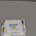 Johnson's Baby Disposable Hand & Face Cleansing Wipes, Pre-Moistened Wipes Gently Remove 99% of Germs & Dirt from Delicate Skin, Paraben-, Phthalate- & Alcohol-Free, Hypoallergenic, 25 Count (white)