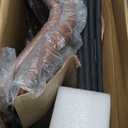 DUMOS 26 Inch Counter Height Bar Stools Set of 4, Modern Faux Leather High Barstools with Back and Metal Leg, Bar Chairs for Kitchen lsland, Brown