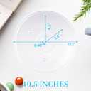 10.5" Universal Microwave Plate Replacement Glass Turntable| Fits LG, GE, Panasonic, Frigidaire, Farberware & More