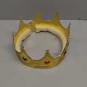 Adorox Gold Royal King Plastic Crown Prince Costume Accessory (24k)