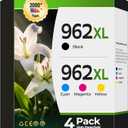 962XL Ink Cartridges, Compatible for HP 962XL Ink Cartridges Combo Pack, for HP OfficeJet Pro 9010 Series, 9020 9015 9018 9025 9012 9014 9016 9019 9022 9026 Printer, 4 Pack
