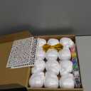 12PCS Day of the Dead Ornaments-Dia De Los Muertos Sugar Skull Decorations Crafts Kit, DIY Halloween Hanging Foam Skeleton Head Decor for Altar De Muertos Halloween Party Christmas Tree Decorations