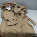 Oversized Long Women’s Trench Coats Double-Breasted Duster Coat Windbreaker Overcoat for Women Spring Fall Outerwear (Beige, L)