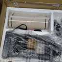 23.75" Retro Farmhouse Black Table Lamp for Living Room Bedroom Nightstand Single Pack Touch Control Bedside Nightlight Vintage Modern Lamp with USB C+A Ports and 2 Light Sources