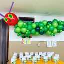 DIY 141pcs Green Caterpillar Balloon Garland Kit For First Birthday Baby Shower Kids Hungry Caterpillar Themed Party Decoration (Green)