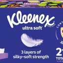 Kleenex Ultra Soft Facial Tissues, 18 Flat Boxes, 120 Tissues per Box, 3-Ply (2,160 Total Tissues), Packaging May Vary (White)