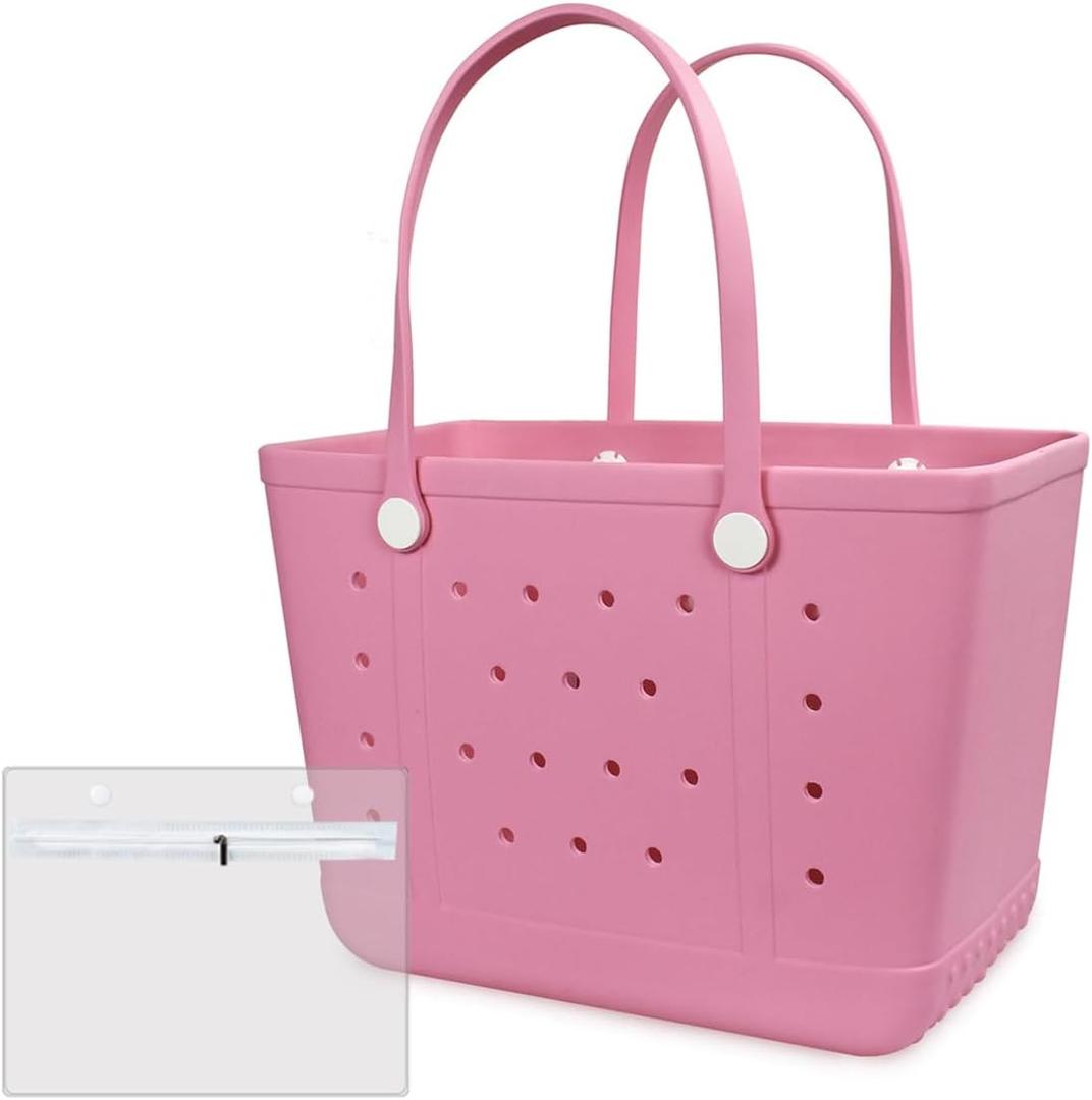 Extra Large Rubber Tote Bag Beach Bag, Washable Durable Open Beach Tote Bag, Travel Totes Bag for Pool Boat Sports | Beach Bag, Washable, Durable, Open Beach, Travel Totes Bag, Pool