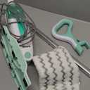 Shark Steam Mop with 2 Machine Washable Dirt Grip Pads, Removable Water Tank, Lightweight, Steam Cleaner for sealed Hard Floors, Marble, Stone, Hardwood, Tile, Laminate, White/Seafoam, S1000