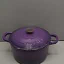 Crock-Pot Artisan 7-Quart Round Enameled Cast Iron Dutch Oven  Lavender Purple, Durable Heavy-Duty Cookware for Slow Cooking, Baking, Roasting with Lid
