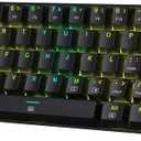 Redragon K630 Dragonborn 60% Wired RGB Gaming Keyboard, 61 Keys Compact Mechanical Keyboard with Linear Red Switch, Pro Driver Support, Black