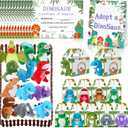 38 Pcs Adopt a Dinosaur Pet Party Favors Dinosaur Stuffed Animal Include 12 Mini Plush Dinosaur 12 Foldable Boxes 12 Adopt Dinosaur Cards 1 Adopt Sign 1 Adopt Fence for Adopt A Pet Party