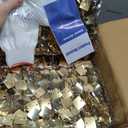 Ozikutech 48 Pcs Light Gold Shimmer Wall Backdrop Panels for Party Decor