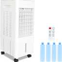 CAYNEL Portable Air Conditioners w/Remote, 4 Modes & 3 Speeds,1.45-Gal Tank Windowless Air Conditioner for 20H Cooling, 7.5H Timer for Auto Off,3-IN-1 Evaporative Air Cooler for Room Bedroom Office, 20.03 x 9.25 x 10.63 inches