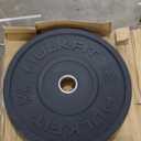 HulkFit Olympic Steel Weight-35 Lb Plate with Anti-Rust Finish for Barbells & Plate Only Strength Training - Black