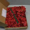 20 Pcs Dark Red Hydrangea Artificial Flowers Bulk, Faux Hydrangea Flowers Heads, Artificial Fake Silk Hydrangea Flowers with Stems, Red Flowers Artificial for Decoration Wedding Dcor