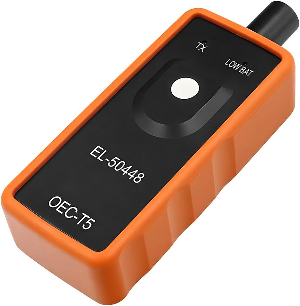 AICEL TPMS Relearn Tool for Car Tire Sensor, EL-50448 Tire Pressure Monitor Sensor Activation Reset Tool OEC-T5, System Programming Training for Most Series Vehicles (Orange)