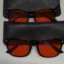 livho High Tech Blue Light Glasses - Advanced Blue Light Blocking Computer Glasses - Screen Fatigue & UV Protection (*B11 Light Black X 2)