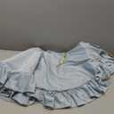 Vertintong 48 Inches Velvet Christmas Tree Skirt Blue with Gold Embroidered Holly Fur Plush Tree Skirt Luxury Xmas Skirts for Merry Christmas Party Vintage Holiday Decorations