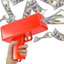Sopu Make it Rain Money Gun Paper Playing Spary Money Toy Gun, Prop Money Gun Cash Gun Toy Party Supplies (Passion Red)