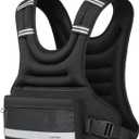 Weighted Vest Woman & Men,10lb Plus Size Weighted Vest With Phone Pockets & Reflective Strips for Walking, Running, Hiking,Rucking, Workout, Strength Training