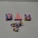 Pre-Strung Reusable Happy Birthday Banner Felt Ball Garland & Multicolor Bunting String Triangle Flags Bulk,Happy Birthday Sign for Party Backdrop DecorPhoto Booth Props (Macarons)