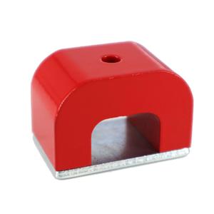 Red Horseshoe Heavy-Duty Alnico Power Magnets for Education and Doing Velvet Nail (22 lbs Pull)