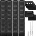 Mr. Pen- Basket Labels Clip On Set, 102 pcs, 100 Removable Bin Labels Clip On with 2 Chalk Markers, Storage Bin, Basket Tags