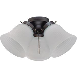 Westinghouse 7785000 Three-Light Led Cluster Ceiling Fan Light Kit, Oil Rubbed Bronze Finish with Frosted Ribbed Glass , White ((Pack of 1))