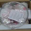 23" Modern Ceramic Table Lamps Set of 2 - Table Lamps for Living room, Farmhouse Bedside Night Stands Lamp for Bedroom, White Boho Nightstand Lamps Set of 2, Desk Lamp for End Table Home Decor