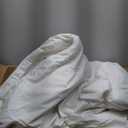 Serta Goose Feather Down Fiber Cotton Comforter King Size - 100% Cotton Duvet Insert - Hotel Luxury Hypoallergenic Bedding Comforter All Season Medium Warmth 106 x 90 Inch White