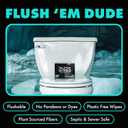 DUDE Wipes On-The-Go Mint Chill Travel Wipes - 30 Count (Individually Wrapped) - Extra-Large Adult Flushable Wipes - Infused with Tea Tree Oil, Vitamin E, and Aloe - Septic and Sewer Safe