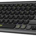 Logitech POP ICON Keys Wireless Bluetooth Keyboard, Comfortable Typing, Programmable Keys, Easy-Switch Between up to 3 Devices, for Laptop, Tablet, PC – Graphite and Green