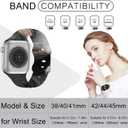 Sport Bands Compatible with Apple Watch Band 38mm 40mm 41mm 42mm 44mm 45mm 46mm 49mm, Luxruy Marble Pattern Soft Silicone Strap Replacement for iWatch Series 10/9/8/7/6/5/4/3/2/1/Ultra Womnen Men